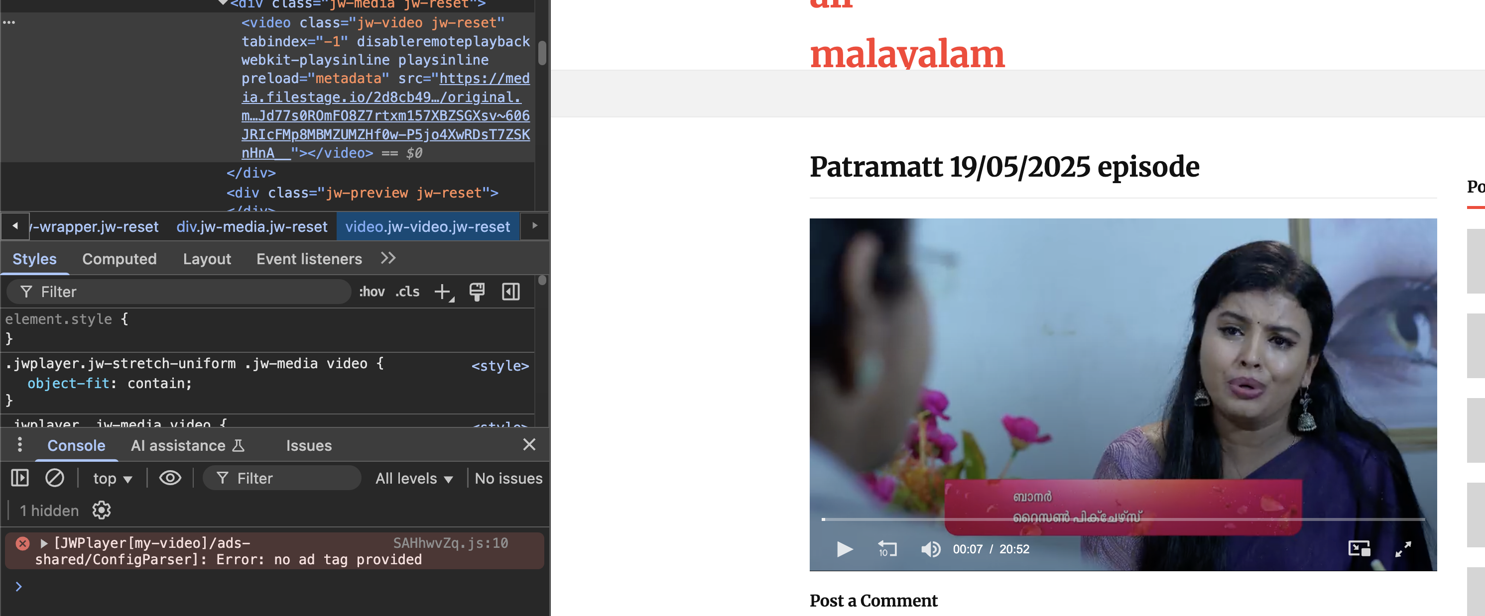 Videos uploaded to Filestage being hotlinked in a blog