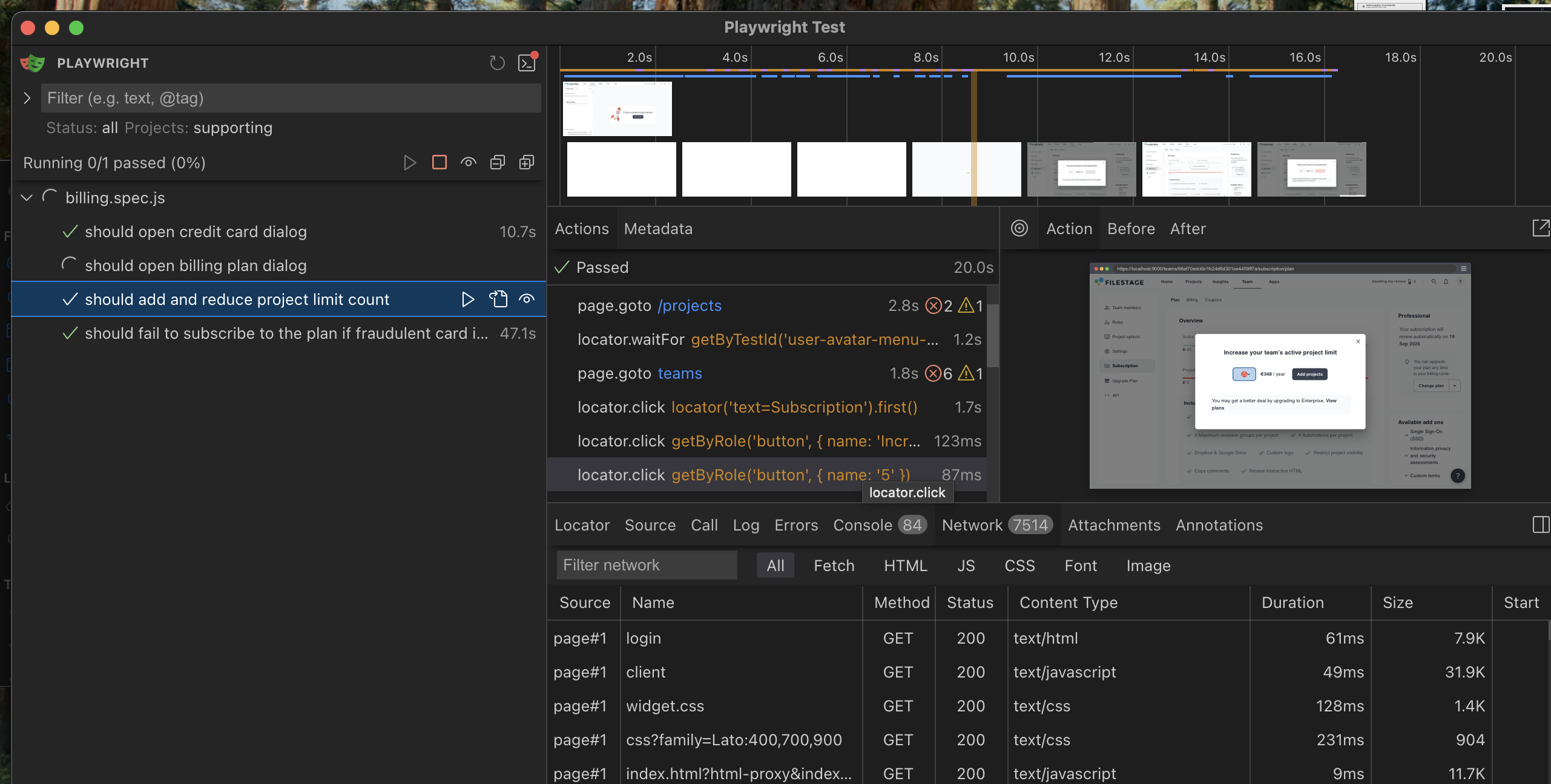 An example of an end-to-end test using browser automation